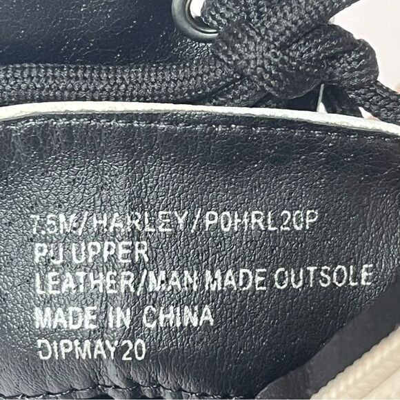 Sincerely Jules Harley Combat Boot Cream and Black Size 7 1/2M Zip and Lace up - Picture 6 of 11